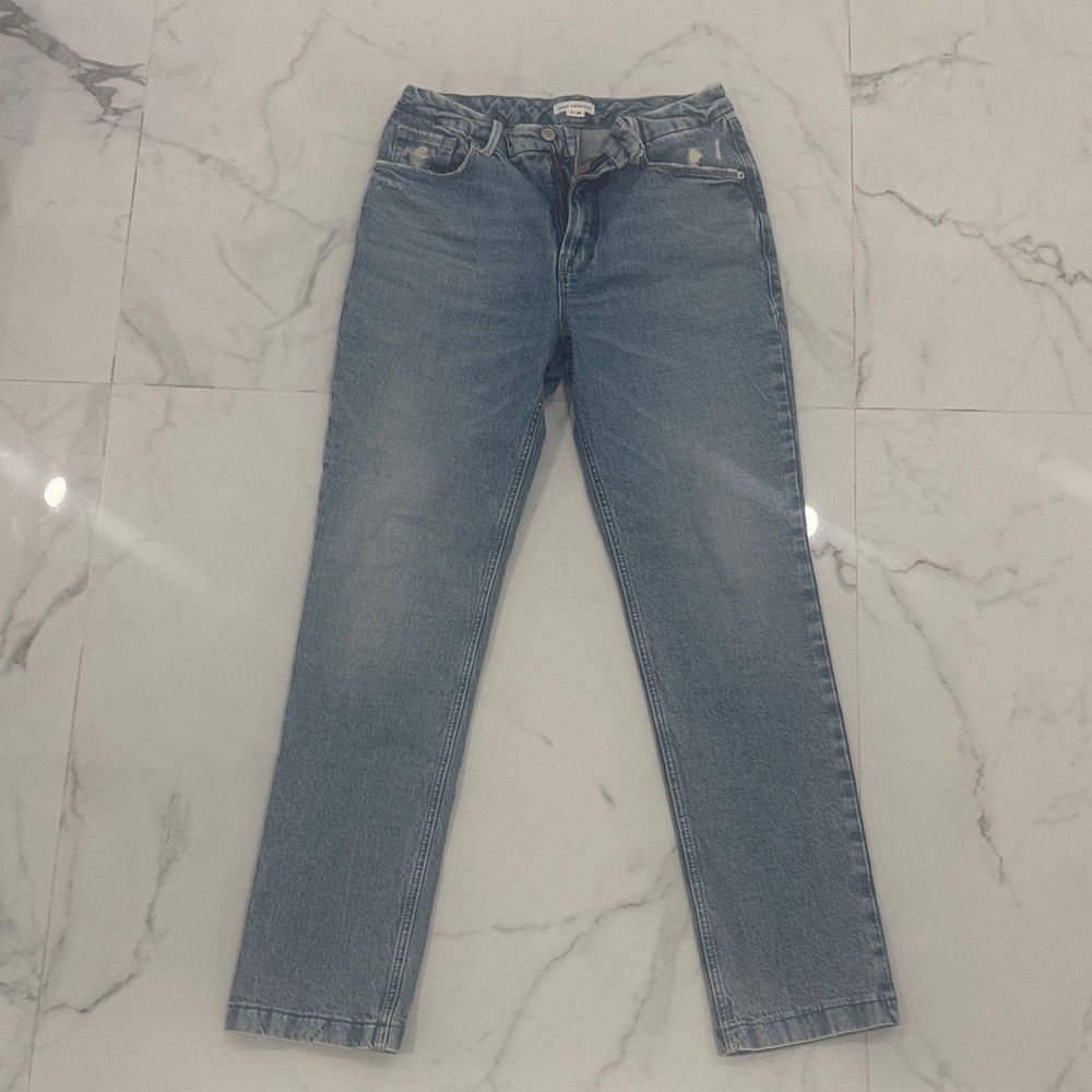 Good American Light Blue Straight Leg Jeans